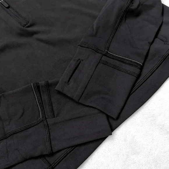 NWT Lululemon It’s Rulu™ Run Cropped Half Zip – Black – Size 8